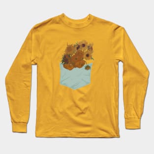 Pocket Full of Sunflowers Long Sleeve T-Shirt